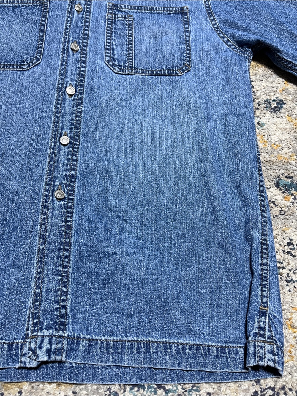 Levi's Red Tab Denim Button-Down Shirt Size S - Picture 8 of 15